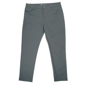 Vuori Meta Pants Men's Size 36x30 Athletic Charcoal Gray Stretch Travel Work EUC